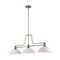 Z-Lite Melange 3 Light Chandelier, Heritage Brass & Matte Opal 725-3HBR-DMO14 - alternate 1